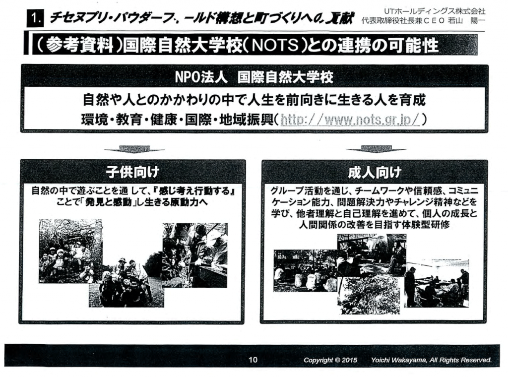 国際自然大学校との連携の可能性