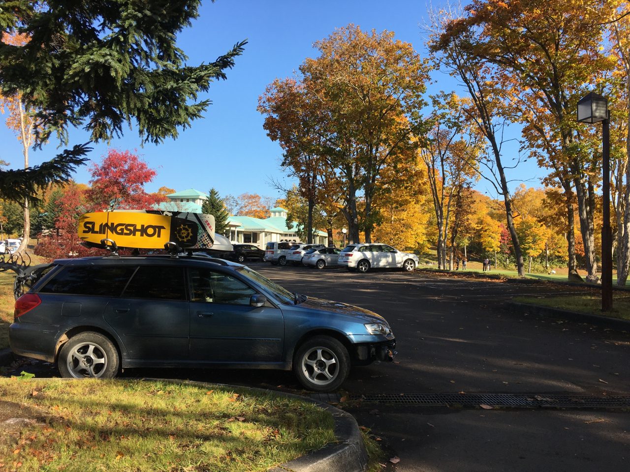 Parking lot of Hanazono Golf Course