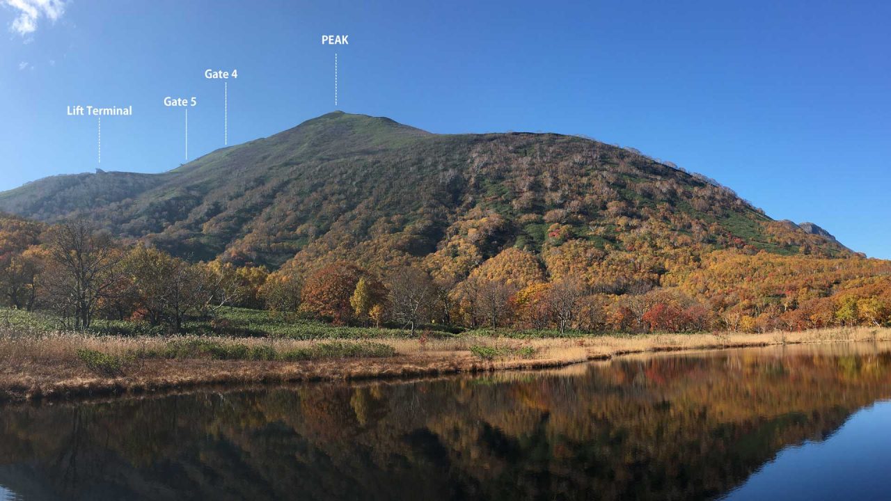 View of Annupuri from kagami-numa